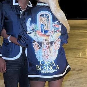 Casablanca tennis silk shirt